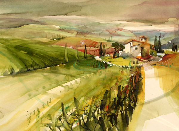 Lucca – Aquarell · 56 × 37 cm · 2005