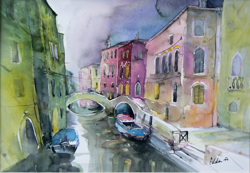 Calle Castelli – Aquarell · 48 × 34 cm · 2011