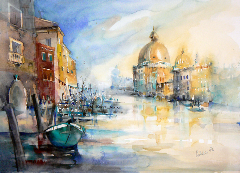 Venedig - Santa Maria della Salute – Aquarell · 48 × 38 cm · 2012
