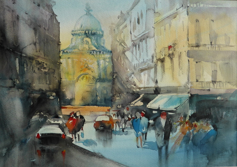 Michaelertor – Aquarell · 40 × 50 cm · 2018