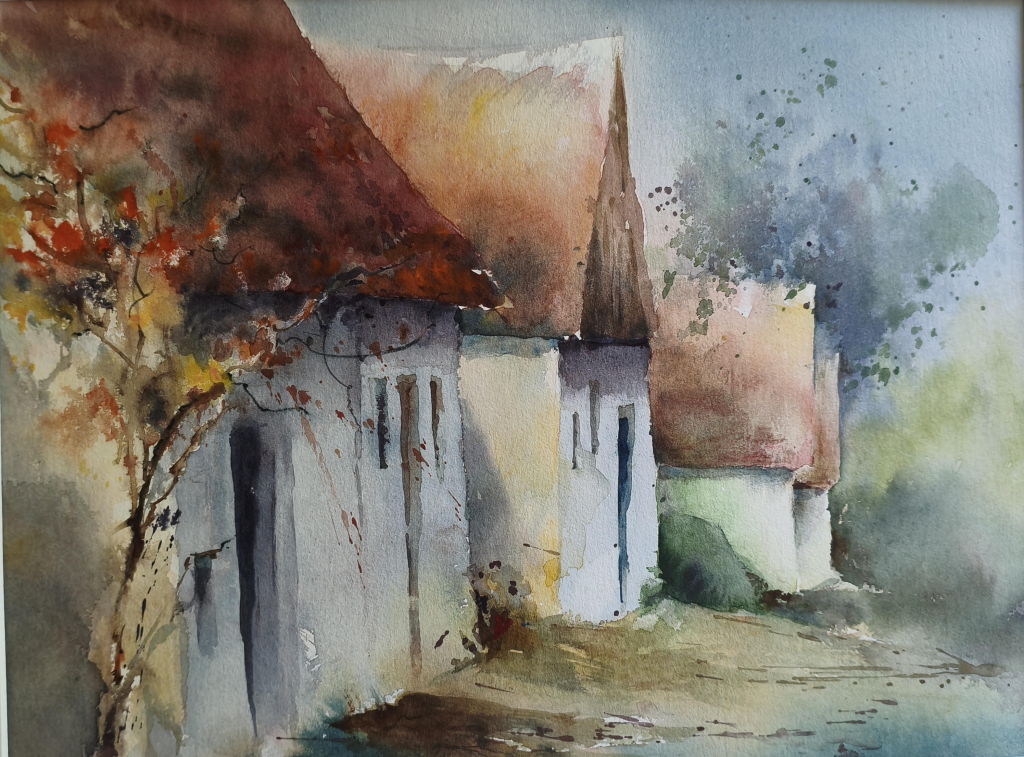 Keller in Ameis – Aquarell · 50 × 60 cm · 2025